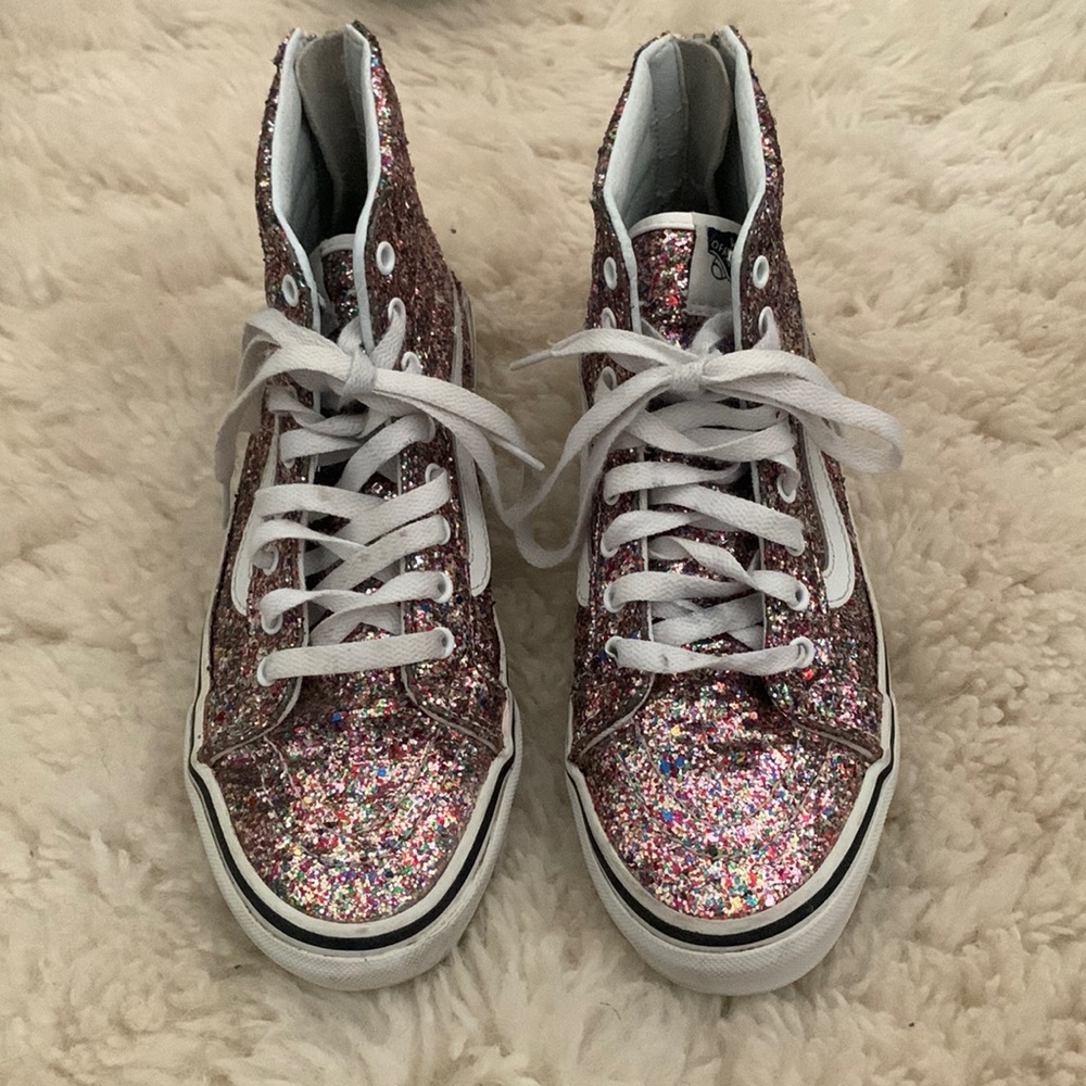 Sparkly hightop vans